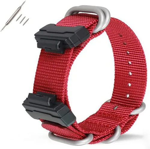 Vista 5 de Correa de reloj de nailon de repuesto de 0.866in para Casio hombres y mujeres G-Shock GA-110100120150200300400 GD-100110120 G-8900 DW-5600 GW-M5610