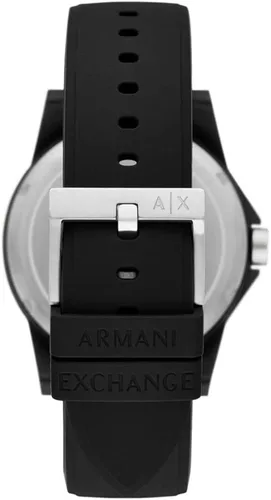 Vista 4 de Armani Exchange - Reloj de vestir con cronógrafo para hombre, con correa de cuero, acero o silicona