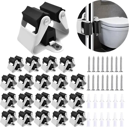 Vista 13 de 3-H - Soporte de pared para escobas, 8 unidades, clips organizadores de escoba y trapeador de acero inoxidable resistente, soportes de montaje