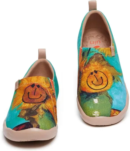Vista 5 de UIN Zapatos de viaje artísticos para mujer, mocasines casuales acogedores, ligeros, cómodos, a la moda, tenis Toledo