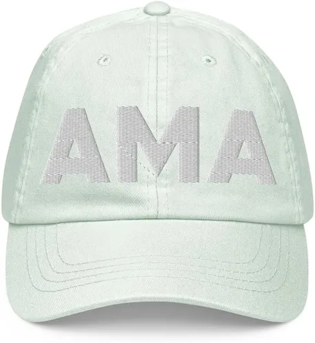 Vista 8 de AMA Airport Hat (Embroidered Pastel Baseball Cap) Flying to Amarillo Airport Gift