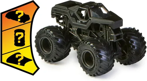Vista 3 de Monster Jam Serie 24 Soldier Fortune Black Op Camión a escala 1:64 con regalo adicional