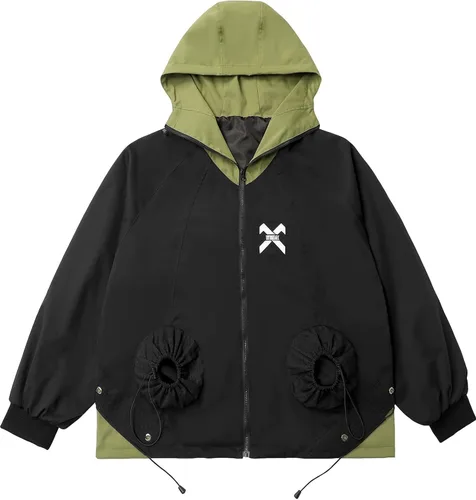 Vista 8 de Niepce Inc Chaquetas cortavientos con cremallera para hombre