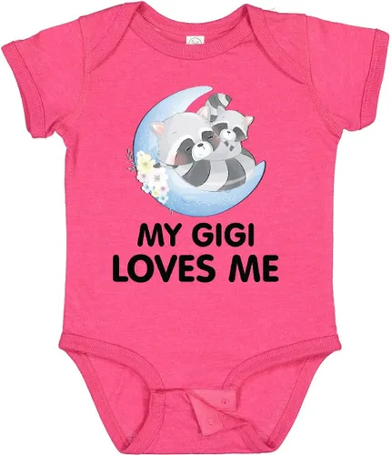 Vista 8 de inktastic Body de bebé Raccoon My Gigi Loves Me