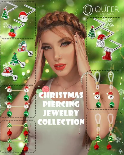 Vista 2 de OUFER Piercings falsos para pezón, anillos sin pezón, barras ajustables para pezón, joyería de pezón para mujeres y hombres, Metal