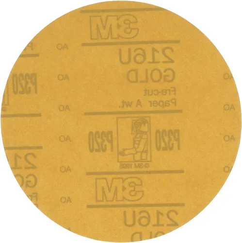 Vista 13 de 912 Hookit disco de arena P5A de 3" color oro de 3M, P220, 3, Dorado