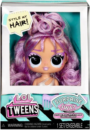Vista 8 de L.O.L. Surprise! Tweens Surprise Swap - Cabezales de peinado que incluyen fabulosos accesorios para el cabello y un hermoso cabello, gran regalo