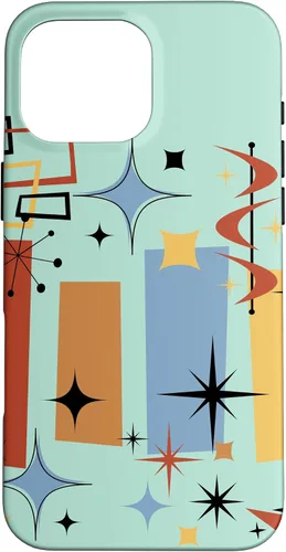 Vista 19 de Retro Mid Century Modern MCM Vibe Aesthetic Kitsch Art Case for iPhone 17