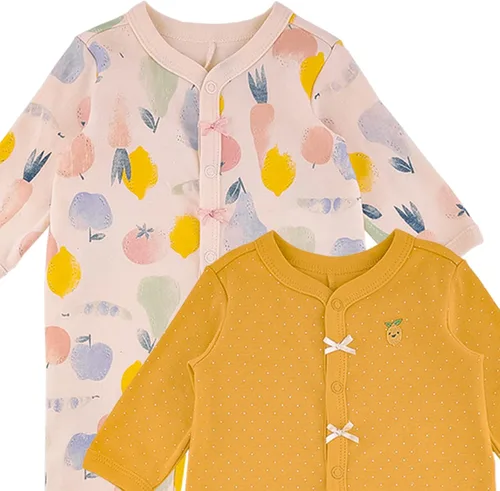 Vista 2 de Long-sleeved Sleep 'N Play footie for baby Boy I 2 pack thermal footies