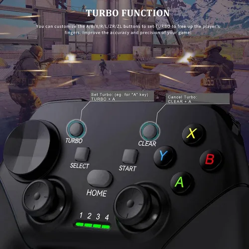 Vista 5 de arVin Game Controller for iPhone/iOS/Android/PC/Steam Deck with Phone Holder, Turbo, Wireless Gamepad Joystick for iPhone
