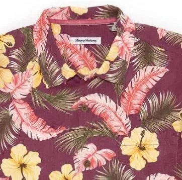 Vista 3 de Tommy Bahama Camisa de campamento de mezcla de seda Brighton Blooms
