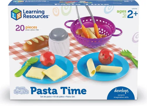 Vista 6 de Learning Resources New Sprouts Hora de la Pasta - 20 piezas, a partir de 2 años, juguetes de simulación de alimentos para niños pequeños, juguetes