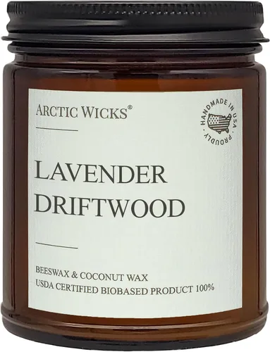 Vista 33 de Velas perfumadas de cera de abeja y coco, 9 onzas, ámbar, rústicas, no tóxicas, de combustión limpia, 100% certificada por USDA, a base de plantas