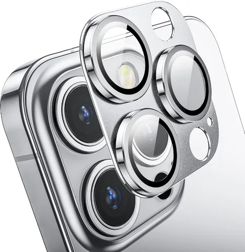 Vista 8 de Protector de lente de cámara para iPhone 14 Pro / iPhone 14 Pro Max, cubierta de cámara de aleación de metal con accesorios de protector de pantalla
