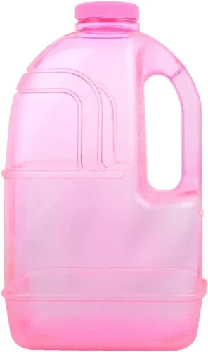 Vista 5 de botella de agua cuadrada de 1 galón, sin BPA, con tapa de 48 mm (negra)