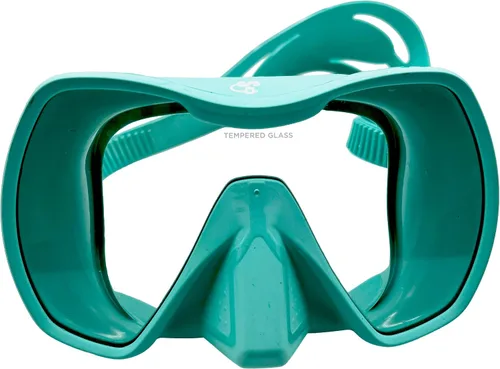 Vista 11 de Mako - Máscara de buceo, máscara de buceo de una sola lente, vidrio templado gran angular para esnórquel, buceo libre y natación, diseño de bajo