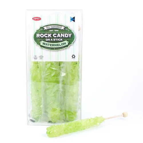 Vista 14 de Palitos de caramelo de roca extragrandes: 12 paletas de cereza rosa – envueltas individualmente – Palitos de caramelo de roca de cristal