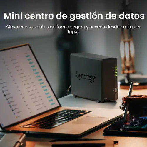 Vista 2 de Synology DiskStation DS124 de 1 bahía (sin disco)