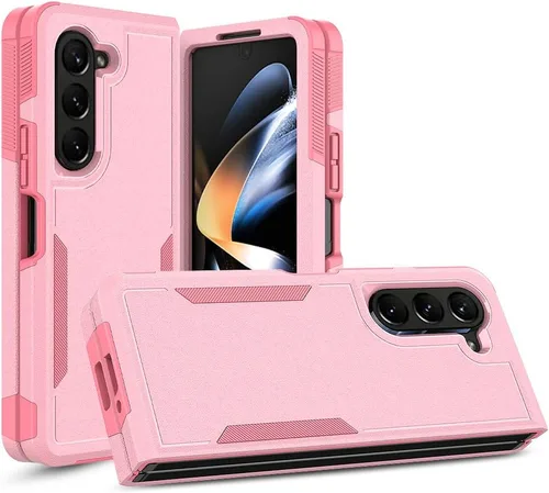 Vista 41 de Funda WOGROO para Samsung Galaxy Z Fold 4 - Funda protectora para teléfono a prueba de golpes, duradera, negra