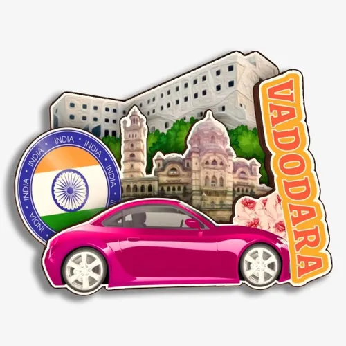 Vista 15 de Jaipur India - Imán de nevera de madera 3D de madera hecha a mano para viajes, recuerdos de la ciudad, imán para nevera, decoración del hogar