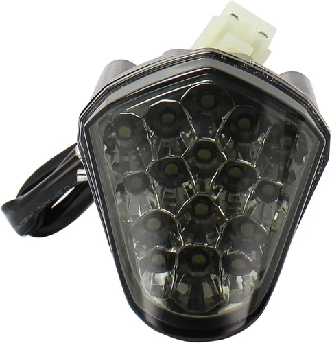 Vista 10 de Indicadores de motocicleta compatibles con Yamaha YZF-R6 2008-2016 LED luz de marcha delantera ahumada