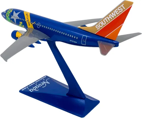 Vista 2 de Boeing Southwest Airlines Nevada 737-700 Escala 1:200 - Modelo de avión de plástico a presión - Réplica coleccionable de aviones Southwest Airlines