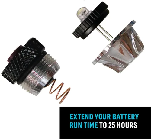 Vista 7 de Nite Ize Combo de actualización LED II compatible con AA Mini Maglite - Práctico kit de linterna con LED e interruptor de tapa trasera, potente