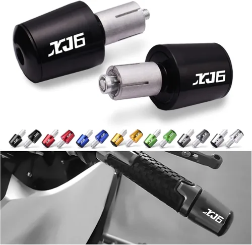 Vista 7 de Motorcycle CNC Motorcycle Handle Bar End Weight Handlebar Grips Cap Anti Vibration Silder Plug for XJ6 N / XJ6 Diversion Accessories Handle end Black