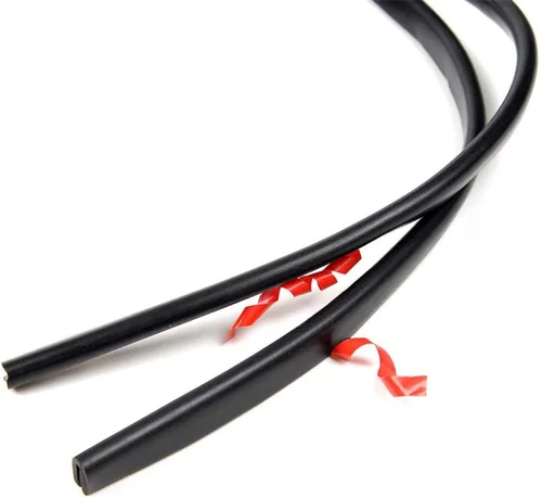 Vista 5 de CROSSDESIGN Guardabarros universal de 30 pies para rueda de automóvil, borde de llamada, junta de goma estilo limpiaparabrisas con cinta de grado