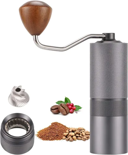 Vista 11 de Molinillo de café manual POPSWEETER C38 POPSWEETER C38 - Molinillo de café manual, rebaba de acero inoxidable de 1.496 pulgadas, más de 36 ajustes