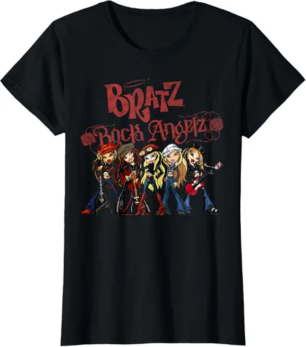 Vista 30 de Bratz Camiseta Rock Angelz Group Shot Negro