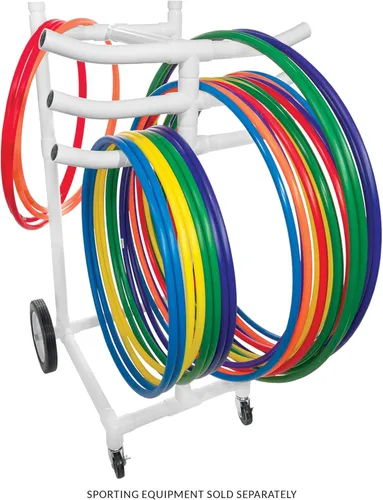 Vista 3 de Champion Sports Carrito de aro de plástico resistente