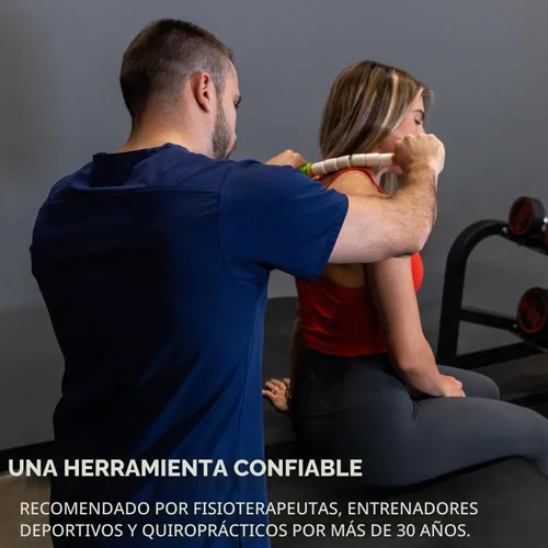 Vista 4 de The Original Massage Stick – Barra de rodillo muscular de liberación miofásica – Palo pequeño de 14 pulgadas Poco palo (verde)