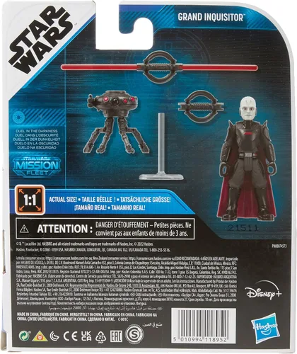 Vista 3 de STAR WARS Mission Fleet Gear Class Duel in The Darkness, figura de acción de Grand Inquisitor a escala de 2.5 pulgadas, juguete para niños de 4 años