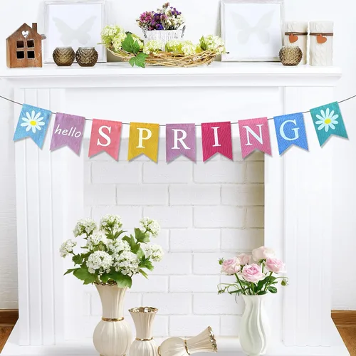 Vista 8 de Cartel de Feliz Día de Galentinos con purpurina roja, decoraciones de papel de fieltro, guirnalda de corazón, accesorios de fotos para decoración
