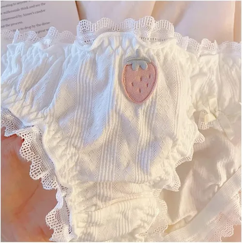 Vista 5 de Paquete de 2 bragas japonesas de Stawberry para bikini, ropa interior de anime para cosplay