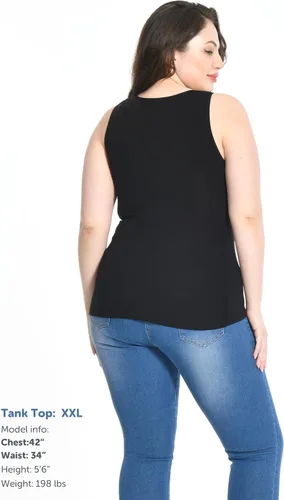 Vista 5 de Comfneat Paquete de 4 camisetas básicas de algodón para mujer, estilo casual, cómodas, ropa