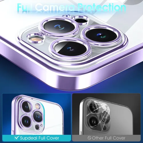 Vista 523 de Supdeal Funda cristalina transparente para iPhone 11, [No se amarillea] [Protección de la cámara] [Probado contra caídas de grado militar] Funda