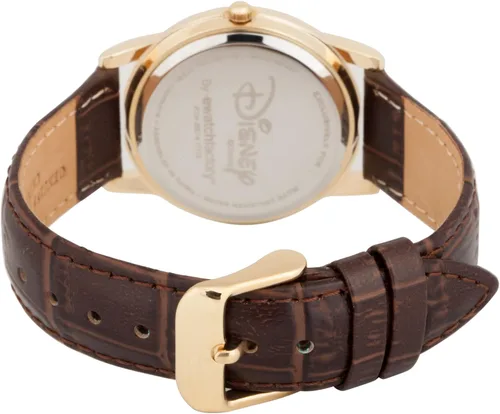 Vista 2 de Disney Mickey Mouse Adult Classic Cardiff Articulating Hands Analog Quartz Leather Strap Watch