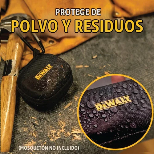 Vista 3 de DEWALT Funda protectora resistente para auriculares TWS y altavoz portátil, compacta y ligera con funda de auriculares EVA, carcasa dura, a prueba