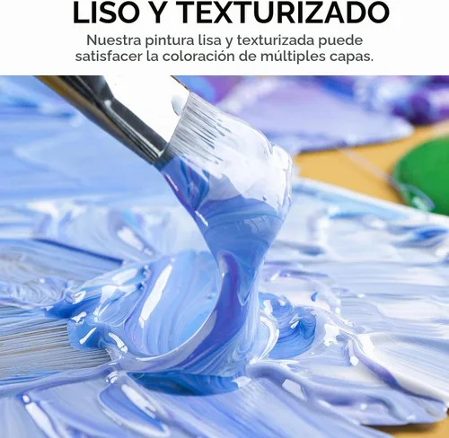Vista 5 de Nicpro Juego de pintura acrílica a granel grande de 12