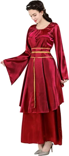 Vista 21 de Kranchungel - Vestidos renacentistas de estilo medieval/irlandés/campesino para mujer; disfraz de hada, para bailes