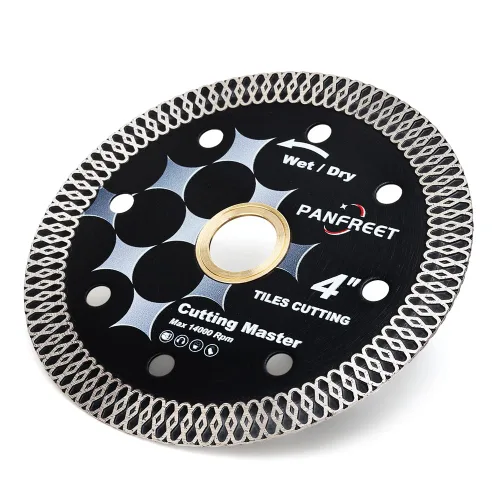 Vista 2 de Hoja fina estupenda de la porcelana del diamante de 4" para cortar las tejas de cerámica de la porcelana del mármol