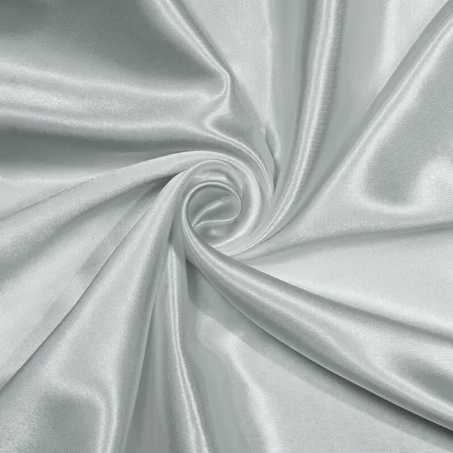 Vista 8 de NSGZ Tela de satén negro por yarda, 2 yardas de 152,4 cm de ancho, tela sedosa de satén sólido para novia, boda, vestido, manualidades, decoración