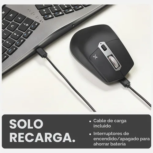 Vista 6 de X9 Combo ergonómico de teclado y mouse inalámbricos: teclado Ergo Split con reposamuñecas y mouse, 2.4G y Bluetooth, teclado ergonómico y mouse