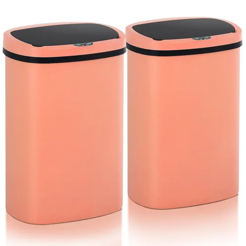 Vista 20 de Basurero de cocina con sensor de movimiento de 13 galones, cubo de basura con sensor automático de 50 L, cubo de basura inteligente con tapa