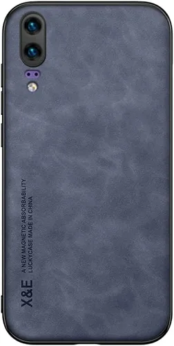 Vista 6 de Kepuch Silklike Funda para Huawei P20 - Cubierta Parachoques Placa De Metal Incorporada Para Huawei P20 - Negro