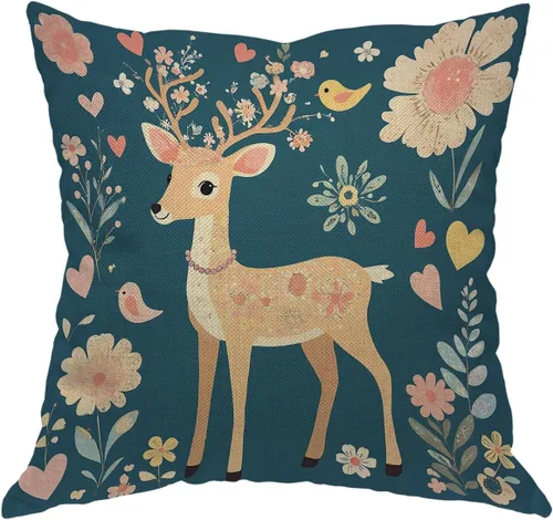 Vista 14 de Moslion Shamrock - Funda de almohada decorativa para el día de San Patricio, diseño de hojas de la suerte, funda de almohada de lino y algodón