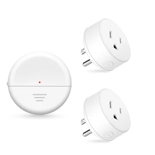 Vista 55 de NineLeaf - Enchufe de salida de control remoto, interruptor de luz de encendido y apagado inalámbrico desmontable 500FT Light Plug Decorator
