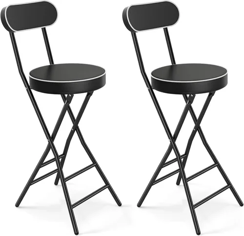 Vista 15 de 5Rcom Taburetes Plegables, Paquete de 1 Taburetes Portátiles con Asa, Taburete Plegable para Adultos con Patas de Marco de Acero Resistente